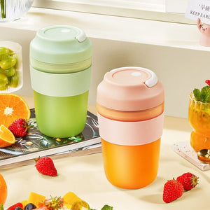 Portable Blender Juicer Cup Rechargeable With 4 Blades For Shakes And Smoothies Maker 400ml Fresh Fruit Mixer Juicer Cup - Zambeel
