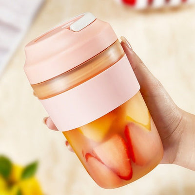 Portable Blender Juicer Cup Rechargeable With 4 Blades For Shakes And Smoothies Maker 400ml Fresh Fruit Mixer Juicer Cup - Zambeel