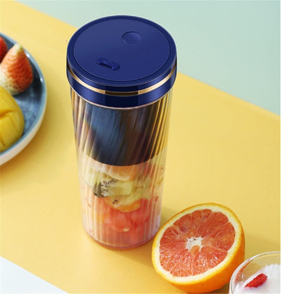 Portable Blender Mini Home Fruit Juicer Cup Wireless USB Electric Fruit Juice Machine - Zambeel