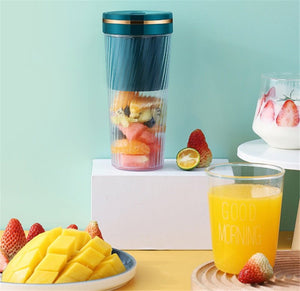 Portable Blender Mini Home Fruit Juicer Cup Wireless USB Electric Fruit Juice Machine - Zambeel