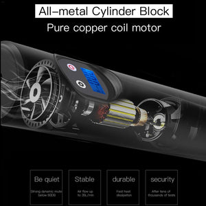 Portable Car Air Pumps Electric Tire Inflator Car Bike Bicycle Pump Auto Car Wireless Inflatable Pump - Zambeel