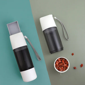 Portable Dog Water Bottle 350ml Water Food Container For Dog Pets Feeder Bowl Outdoor Travel Drinking Bowls Water Dispenser - Zambeel