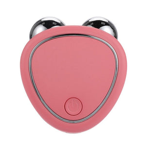 Portable Facial Micro - current Beauty Instrument For Lifting Thinning And Reducing Edema With Double Roller Massager - Zambeel