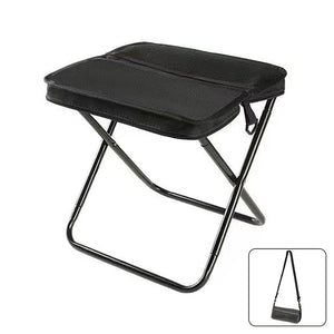 Portable Folding Camping Stool with Storage Pocket - Zambeel
