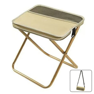 Portable Folding Camping Stool with Storage Pocket - Zambeel
