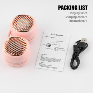 Portable Hanging Neck Fan 5 Speed Wearable Personal Fan Air Cooler Rechargeable - Zambeel