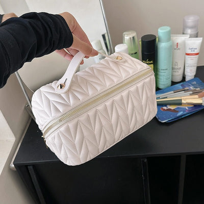 Portable High - grade Elastic Soft Surface Pillow Bag Travel Cosmetics Storage - Zambeel
