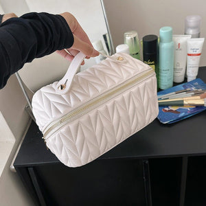 Portable High - grade Elastic Soft Surface Pillow Bag Travel Cosmetics Storage - Zambeel