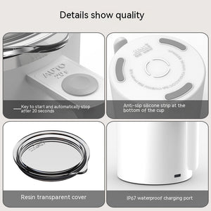 Portable Smart Magnetic Automatic Mixing Coffee Cup Rechargeable Rotating Home Office Travel Stirring Cup - Zambeel