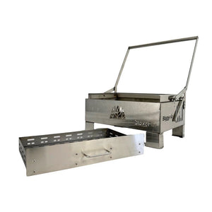 Portable Stainless Steel Charcoal BBQ Grill © - Zambeel