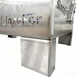 Portable Stainless Steel Charcoal BBQ Grill © - Zambeel