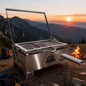 Portable Stainless Steel Charcoal BBQ Grill © - Zambeel