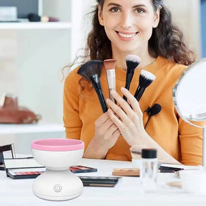 Portable USB Makeup Brush Cleaner Machine Electric Cosmetic Brush Cleaning Washing Tools Automatic Clean Makeup Brushes - Zambeel