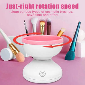 Portable USB Makeup Brush Cleaner Machine Electric Cosmetic Brush Cleaning Washing Tools Automatic Clean Makeup Brushes - Zambeel