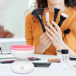 Portable USB Makeup Brush Cleaner Machine Electric Cosmetic Brush Cleaning Washing Tools Automatic Clean Makeup Brushes - Zambeel