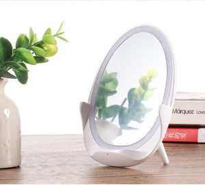 Portable Vertical With Fill Light Mirror Wireless Charger For Mobile Phone Bracket - Zambeel