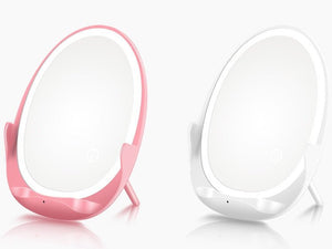 Portable Vertical With Fill Light Mirror Wireless Charger For Mobile Phone Bracket - Zambeel
