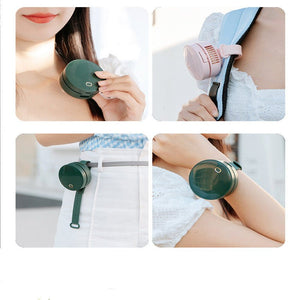 Portable Wrist Fan Mirror Leafless USB Rechargeable 3 Speed Adjustable Air Cooler Handheld - Zambeel