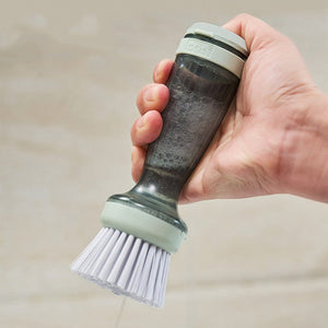 Pot Brush Dish Brush Dish Scrub Brush With Soap Dispenser For Dishes Kitchen Sink Pot Pan - Zambeel