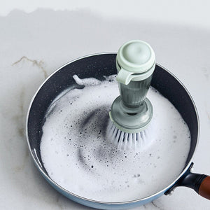 Pot Brush Dish Brush Dish Scrub Brush With Soap Dispenser For Dishes Kitchen Sink Pot Pan - Zambeel