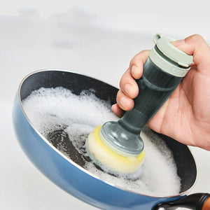 Pot Brush Dish Brush Dish Scrub Brush With Soap Dispenser For Dishes Kitchen Sink Pot Pan - Zambeel