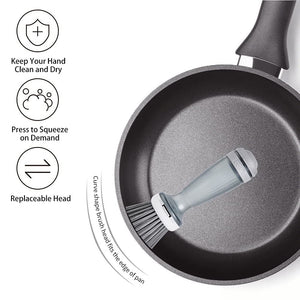 Pot Brush Dish Brush Dish Scrub Brush With Soap Dispenser For Dishes Kitchen Sink Pot Pan - Zambeel