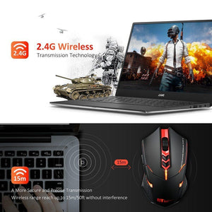 Power - Saving Silent Luminous Wireless Mouse - Zambeel