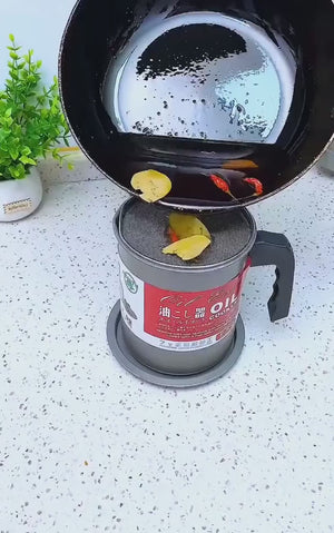 Stainless Steel Oil Filter Pot with Tray