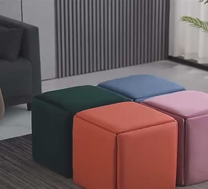 Convertible Storage Ottoman with Wheels Ⓢ
