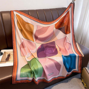 Printing Color Contrast Double - sided Different Color Dual - use Large Kerchief - Zambeel