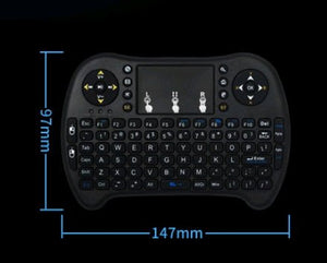 Private Mode I8 Flying Squirrel Smart Touch Game USB2.4G Full Keyboard TV Brain Wireless Remote Control - Zambeel