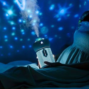 Projection Humidifier Household Bedroom Large Capacity Atmosphere Light Aromatherapy Machine Spray Humidifier - Zambeel