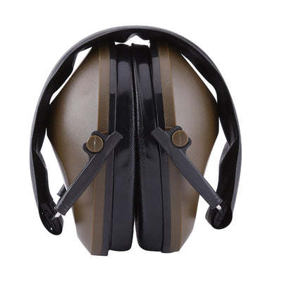 Protection Noise Reduction Earmuff Ear Muff for Industrial Noise Reduction (Brownish Green) - Zambeel