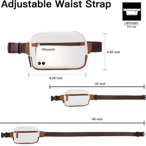 Pu Leather Waist Bag Adjustable Shoulder Strap - Zambeel