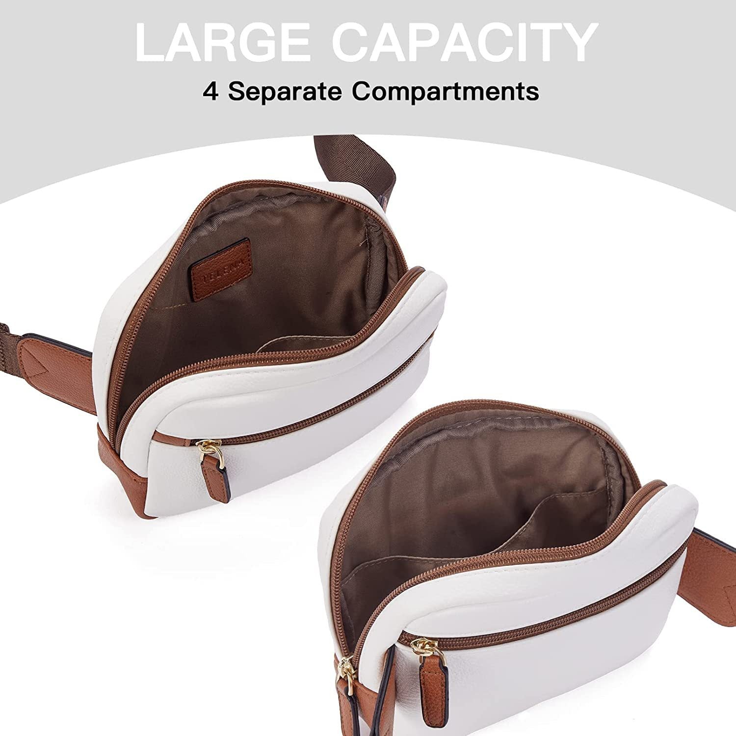 Pu Leather Waist Bag Adjustable Shoulder Strap - Zambeel
