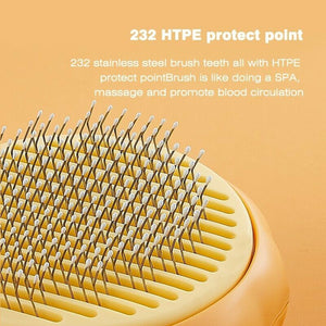 Pumpkin Comb Type Cat And Dog Needle Comb, Dog Brush For Pet Grooming And Hair Remover Supply Puppy Rabbit, Cat Brush Grooming Pet Pumpkin Brush - Zambeel