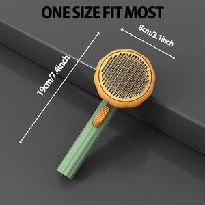 Pumpkin Comb Type Cat And Dog Needle Comb, Dog Brush For Pet Grooming And Hair Remover Supply Puppy Rabbit, Cat Brush Grooming Pet Pumpkin Brush - Zambeel