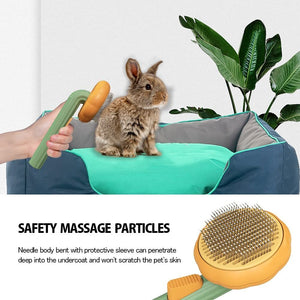 Pumpkin Comb Type Cat And Dog Needle Comb, Dog Brush For Pet Grooming And Hair Remover Supply Puppy Rabbit, Cat Brush Grooming Pet Pumpkin Brush - Zambeel