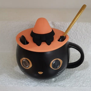 Pumpkin Covered Spoon Couple Gift Mug - Zambeel