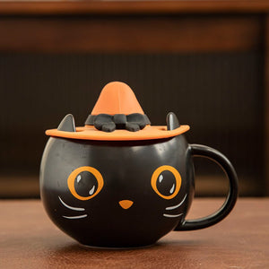 Pumpkin Covered Spoon Couple Gift Mug - Zambeel