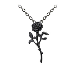 Punk - style Trendy All - match Minimalist Korean - style Black Rose Necklace Pendant - Zambeel