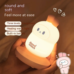 Rabbit Usb Silicone Night Lamp Charging Lamp - Zambeel