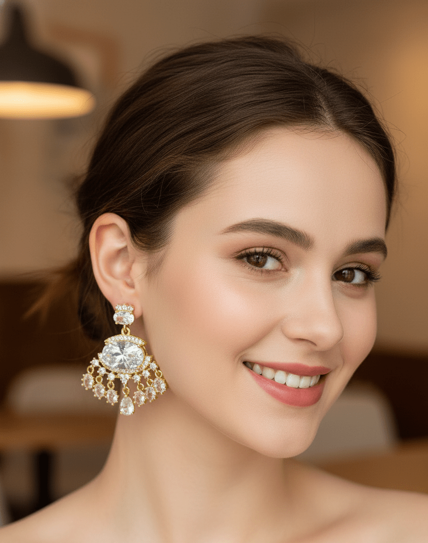 Radiant Halo Round Studs - Zambeel