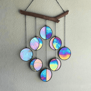 Rainbow Hanging Art Wall Decoration Dyeing Moon Phase Home Decor - Zambeel