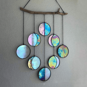 Rainbow Hanging Art Wall Decoration Dyeing Moon Phase Home Decor - Zambeel