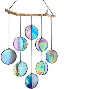 Rainbow Hanging Art Wall Decoration Dyeing Moon Phase Home Decor - Zambeel