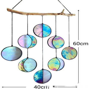 Rainbow Hanging Art Wall Decoration Dyeing Moon Phase Home Decor - Zambeel