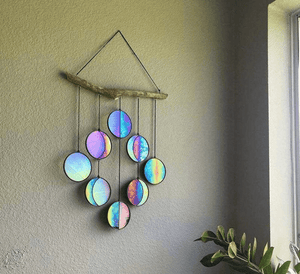 Rainbow Hanging Art Wall Decoration Dyeing Moon Phase Home Decor - Zambeel