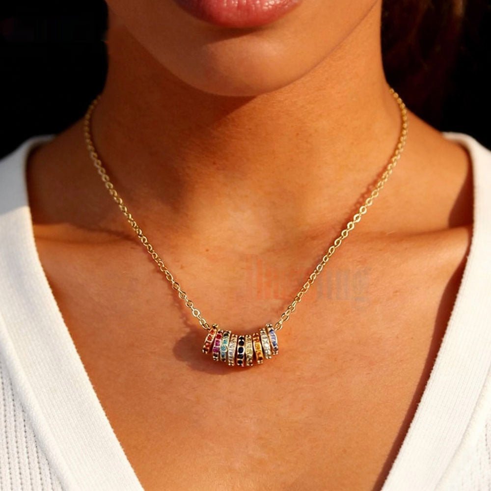 Rare Designer - style Color - ring Zircon Pendant Necklace - Zambeel