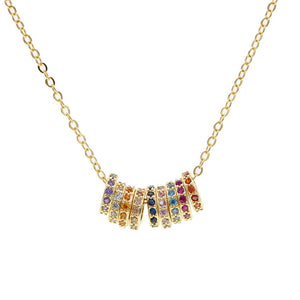 Rare Designer - style Color - ring Zircon Pendant Necklace - Zambeel